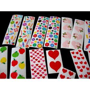 CREATIVE MEMORIES LOT  stickers,  hearts, candy, roses, clowns, party hats